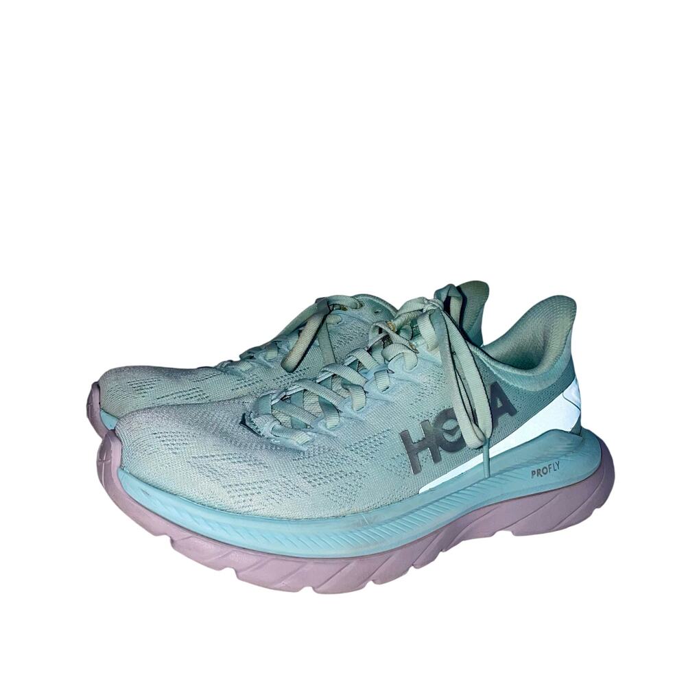 Hoka One One Rincon 3 Women’s Running Shoes Blue Glass / Chalk Violet Size 6.5B